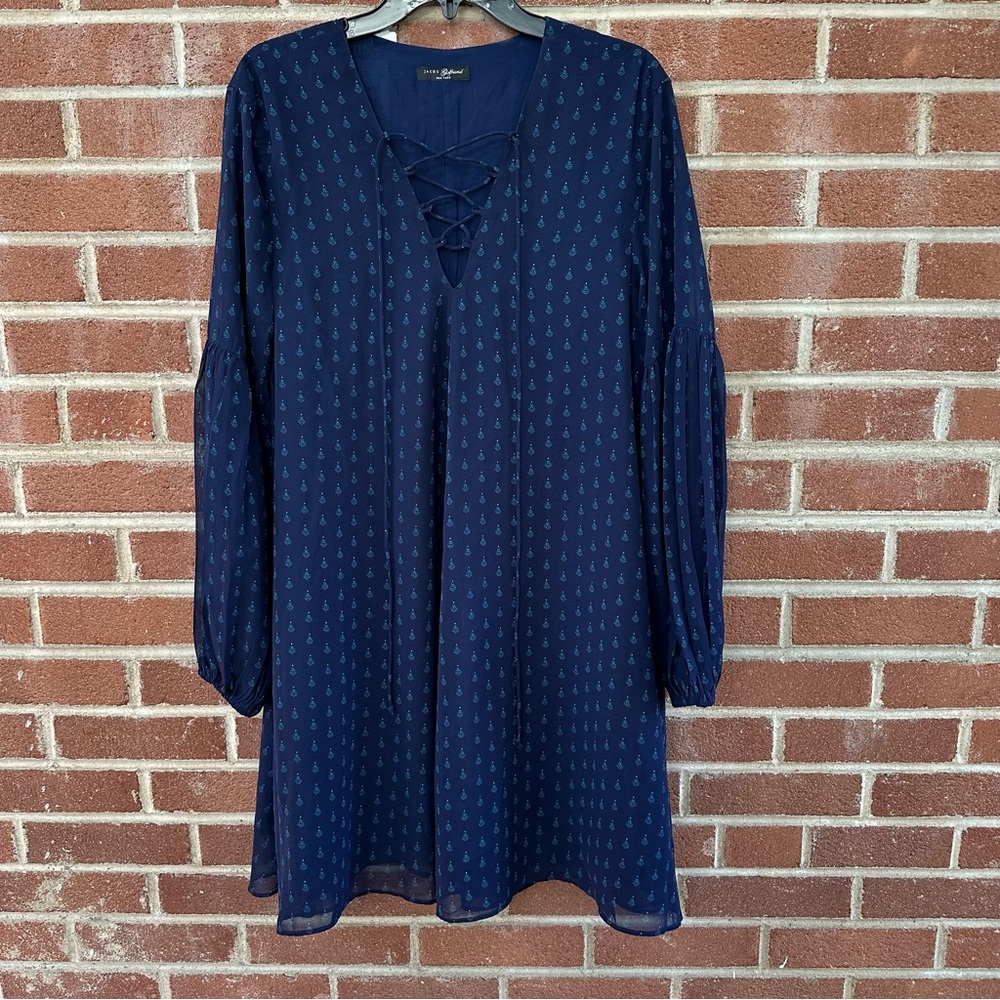 Jachs New York Navy Blue Women's Dress‎ Size XL NWT